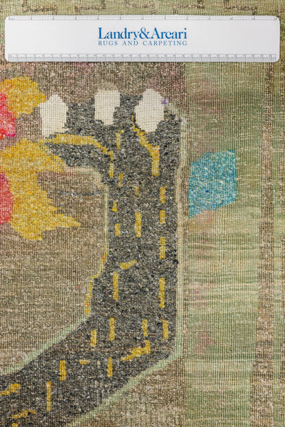 Lion Handwoven Contemporary Rug, J80599