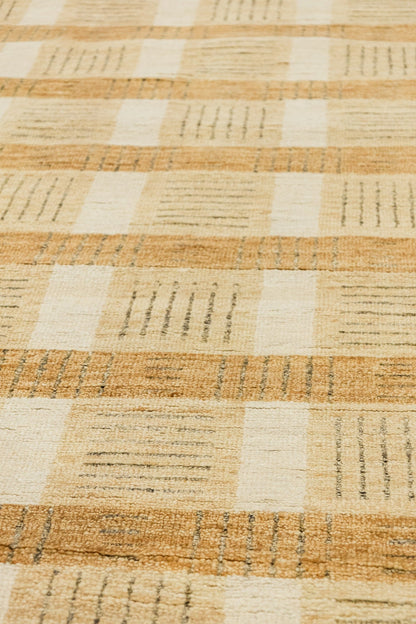 Mid-Century Madras Handwoven Contemporary Rug, J89844