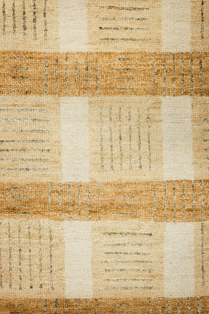 Mid-Century Madras Handwoven Contemporary Rug, J89844