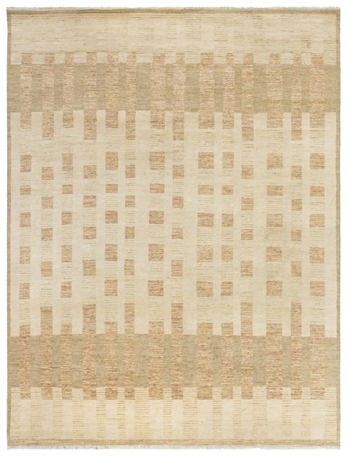 Mid-Century Madras Handwoven Contemporary Rug