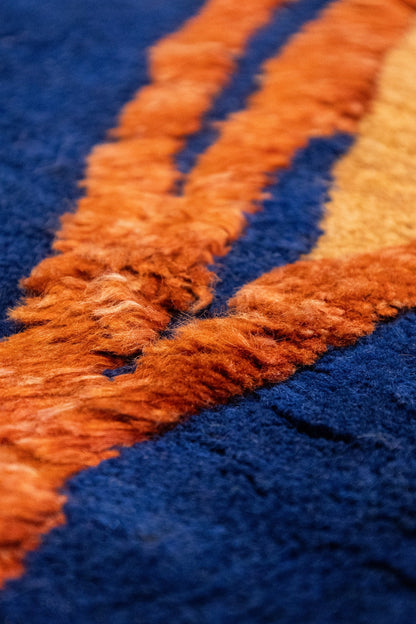 Mid-Century Handwoven Contemporary Rug, J89098
