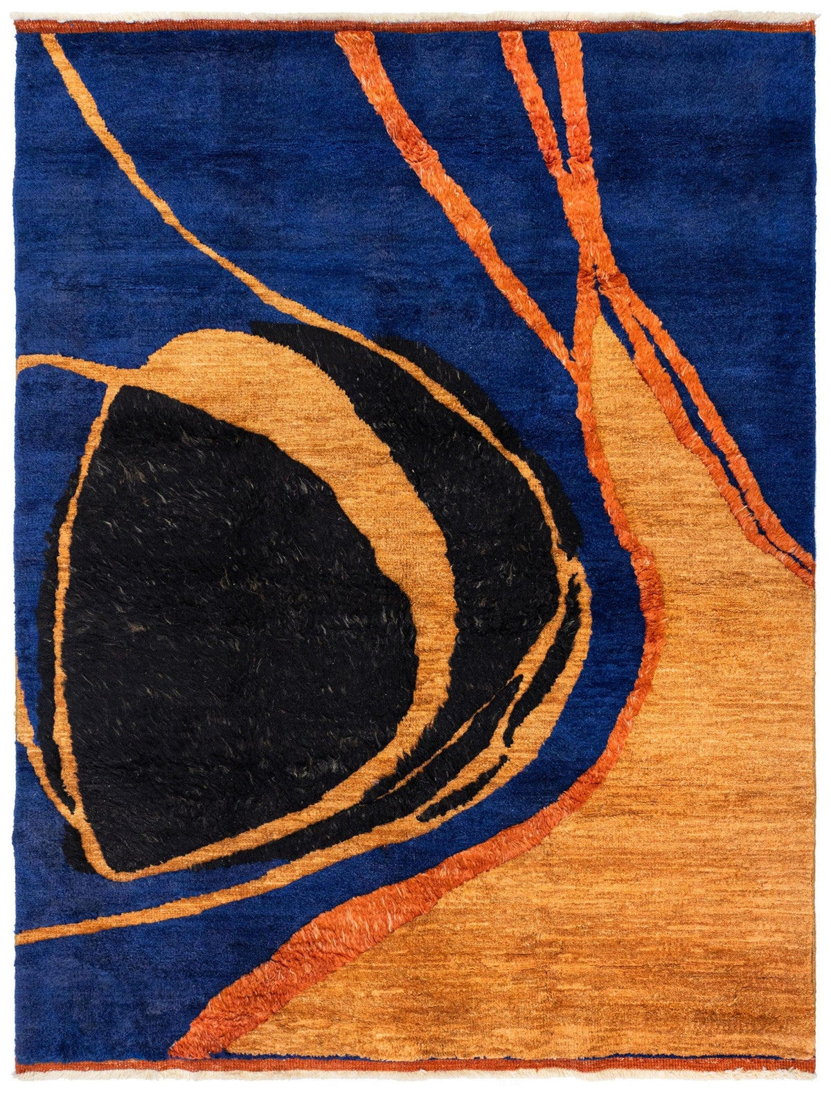 Mid-Century Handwoven Contemporary Rug