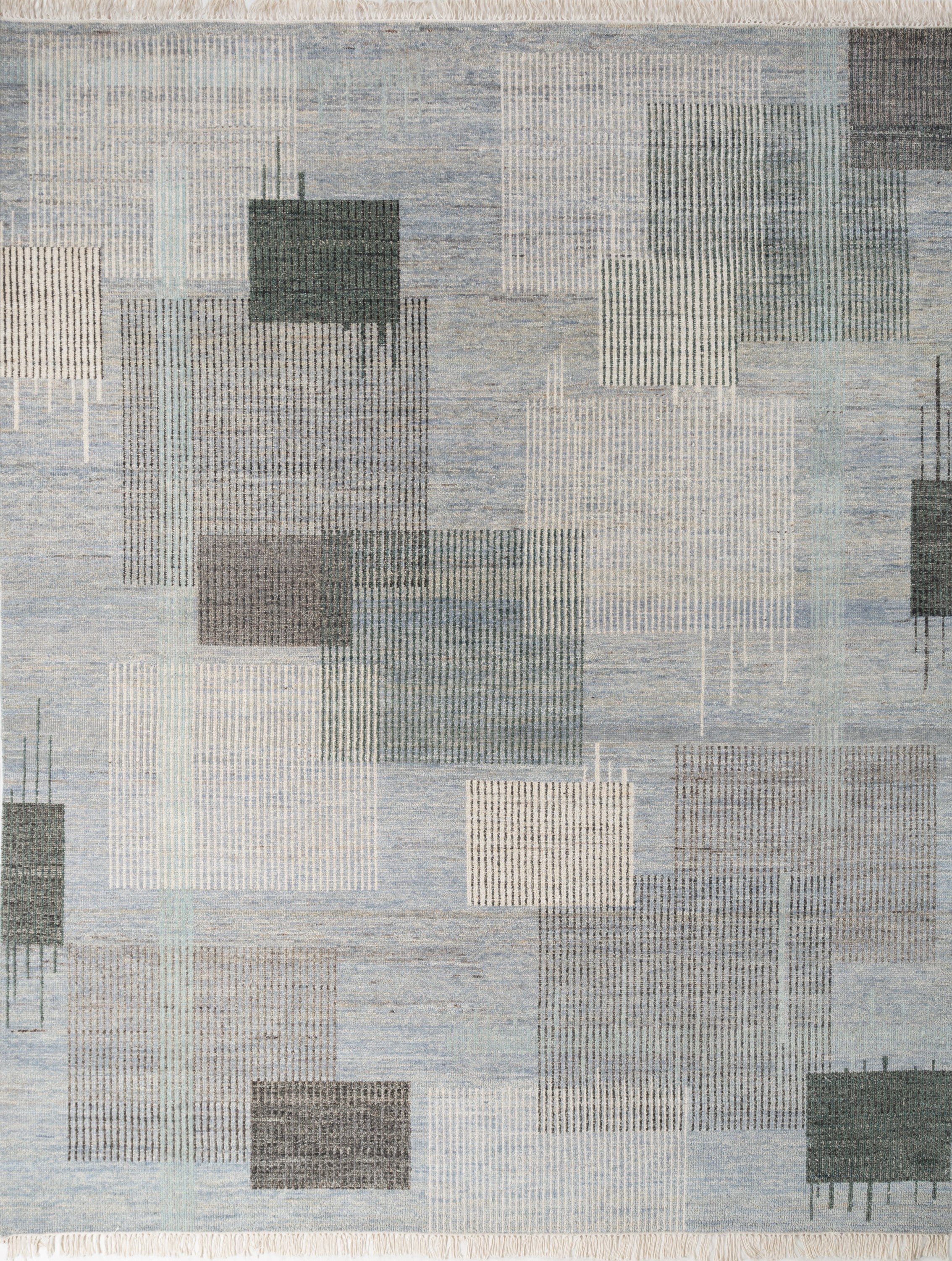 Mid Century Madras Handwoven Contemporary Rug | Landry & Arcari ...