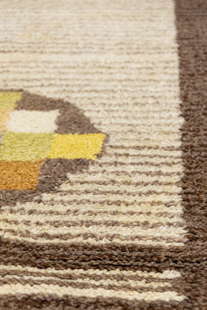 Vintage Modernist Handwoven Contemporary Rug, J87331