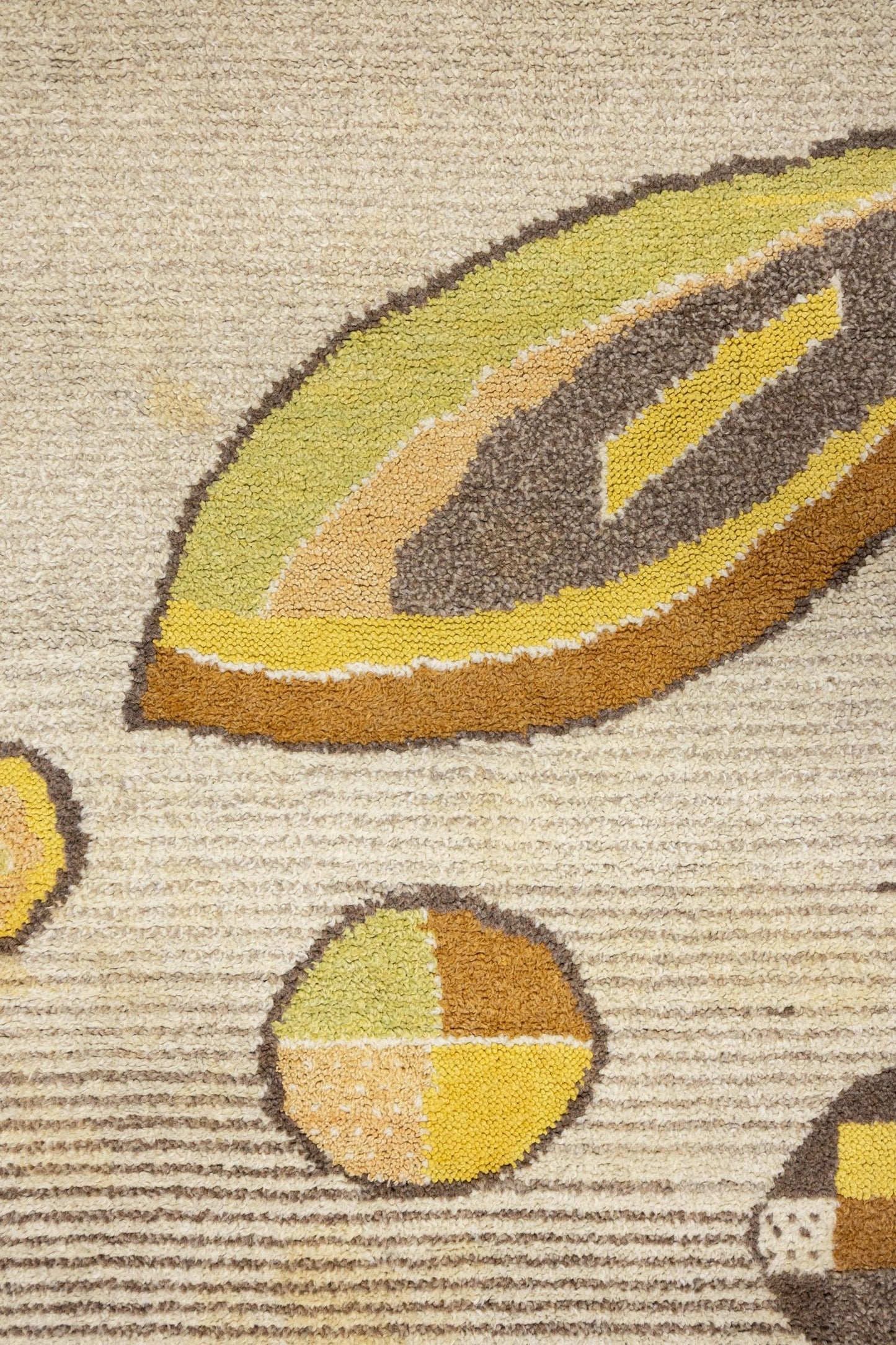Vintage Modernist Handwoven Contemporary Rug, J87331
