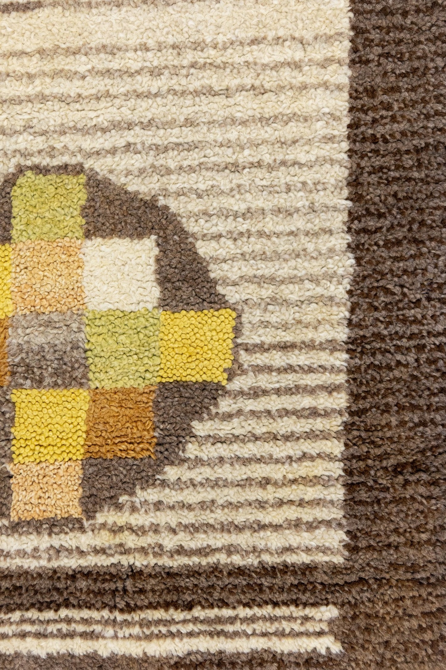 Vintage Modernist Handwoven Contemporary Rug, J87331
