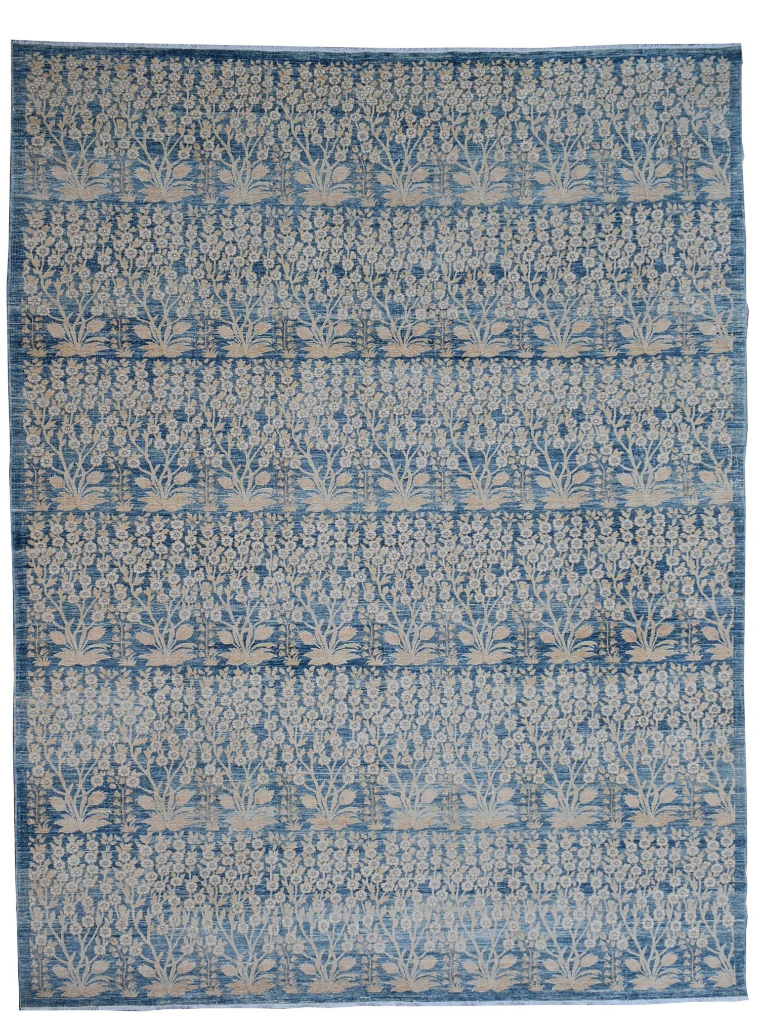 Moghul Flower Handwoven Contemporary Rug