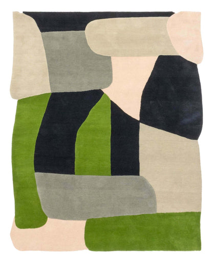 Foundations Collection Patchwork Handwoven Contemporary Rug