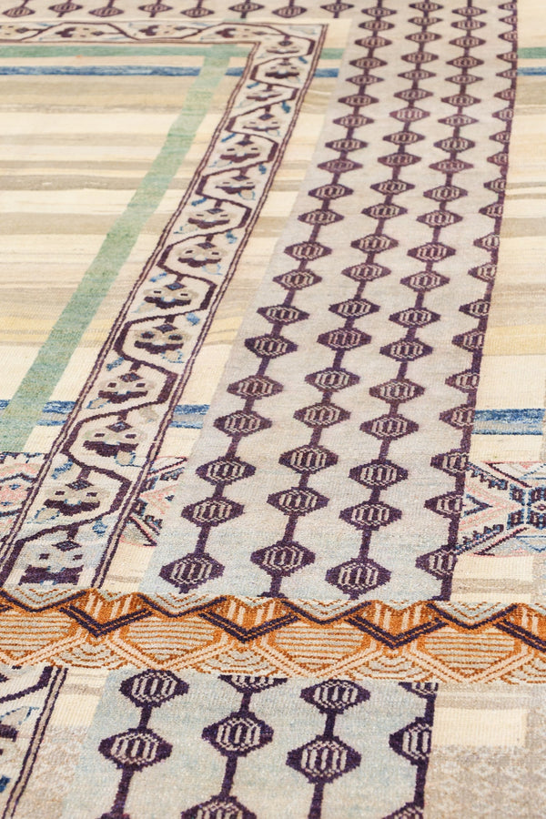 Patchwork Handwoven Contemporary Rug, J80581