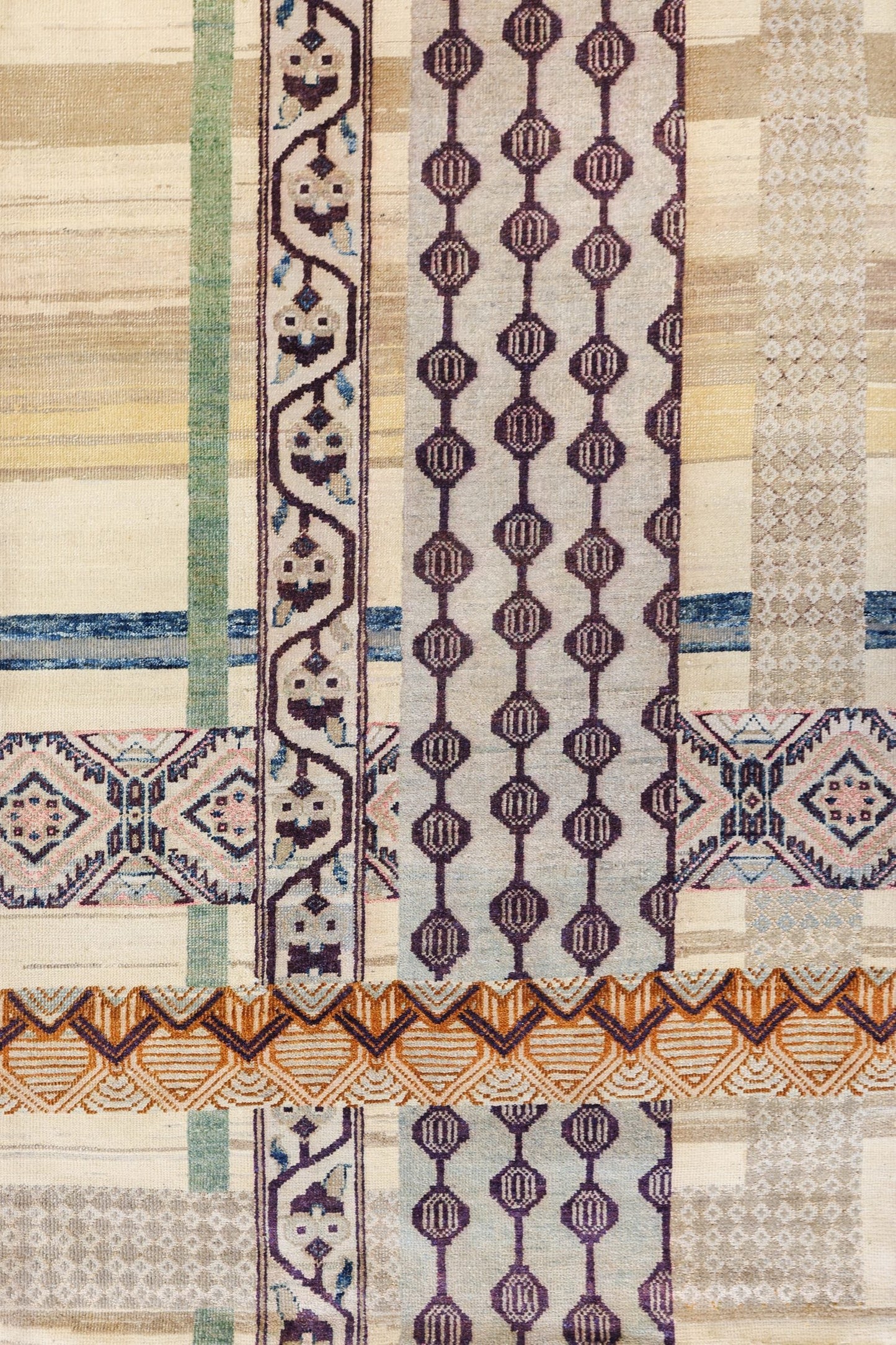 Patchwork Handwoven Contemporary Rug, J80581