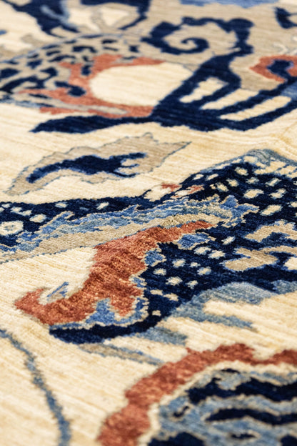 Peking Dragon Handwoven Contemporary Rug, J86202