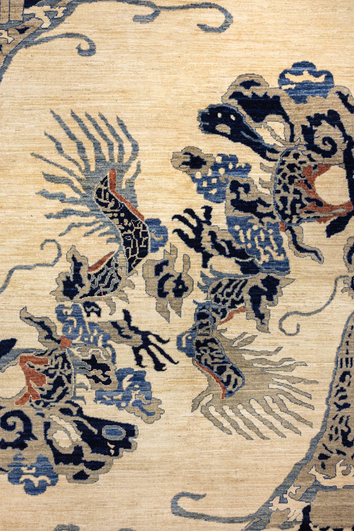 Peking Dragon Handwoven Contemporary Rug, J86202