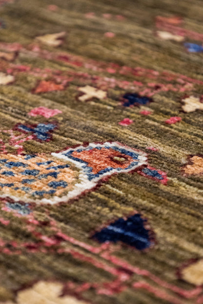Pheasant Garden Handwoven Contemporary Rug, J86006
