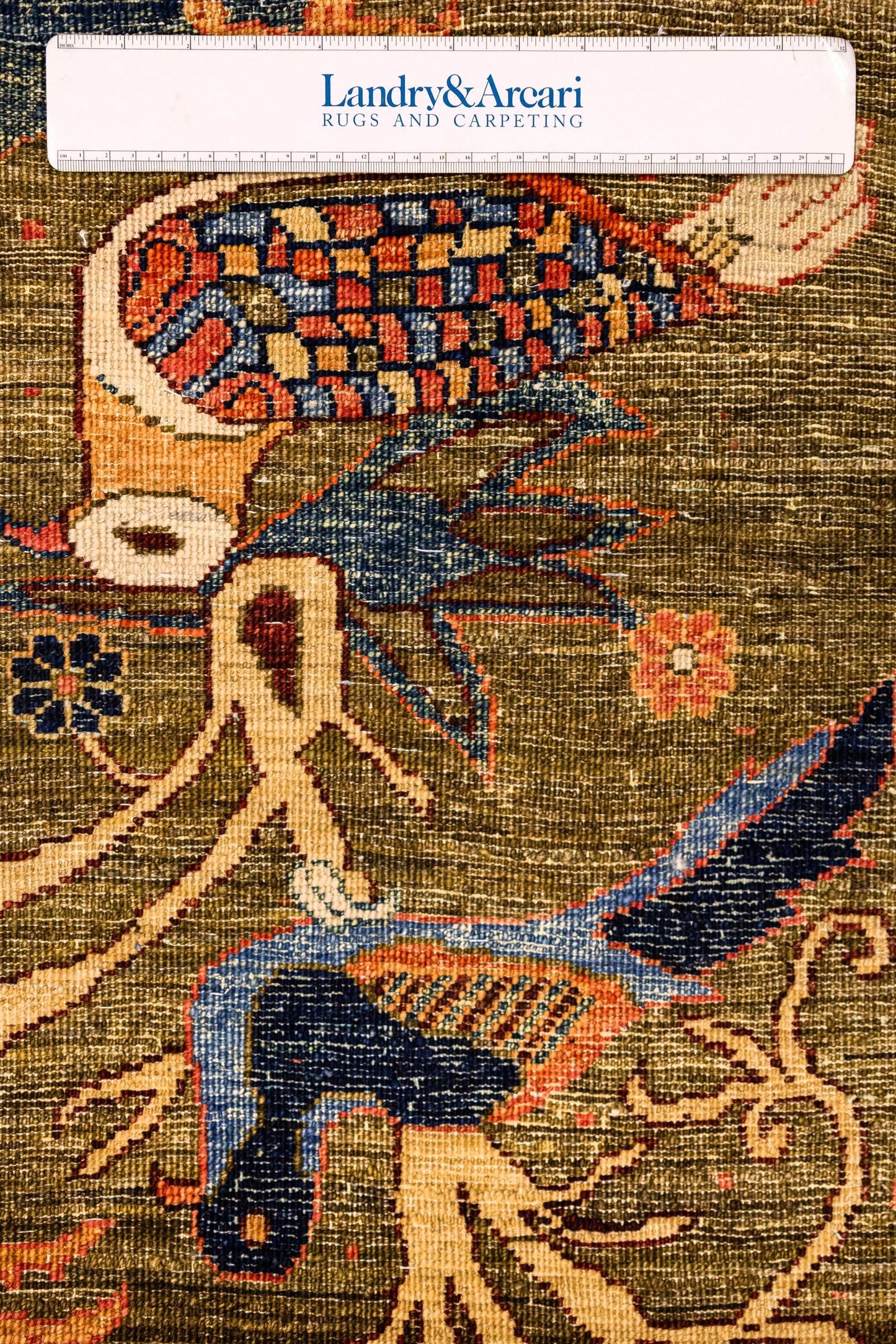Pheasant Garden Handwoven Contemporary Rug, J86006