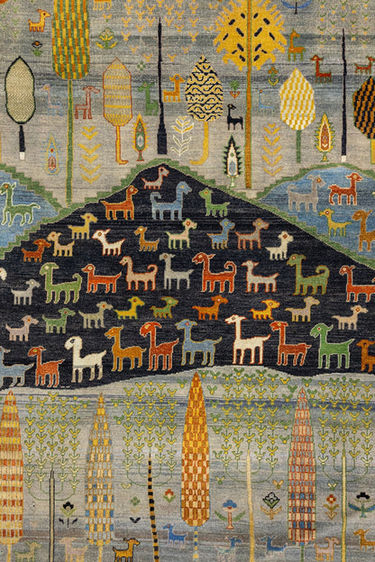 Pictorial Bakshaish Handwoven Contemporary Rug, J89697