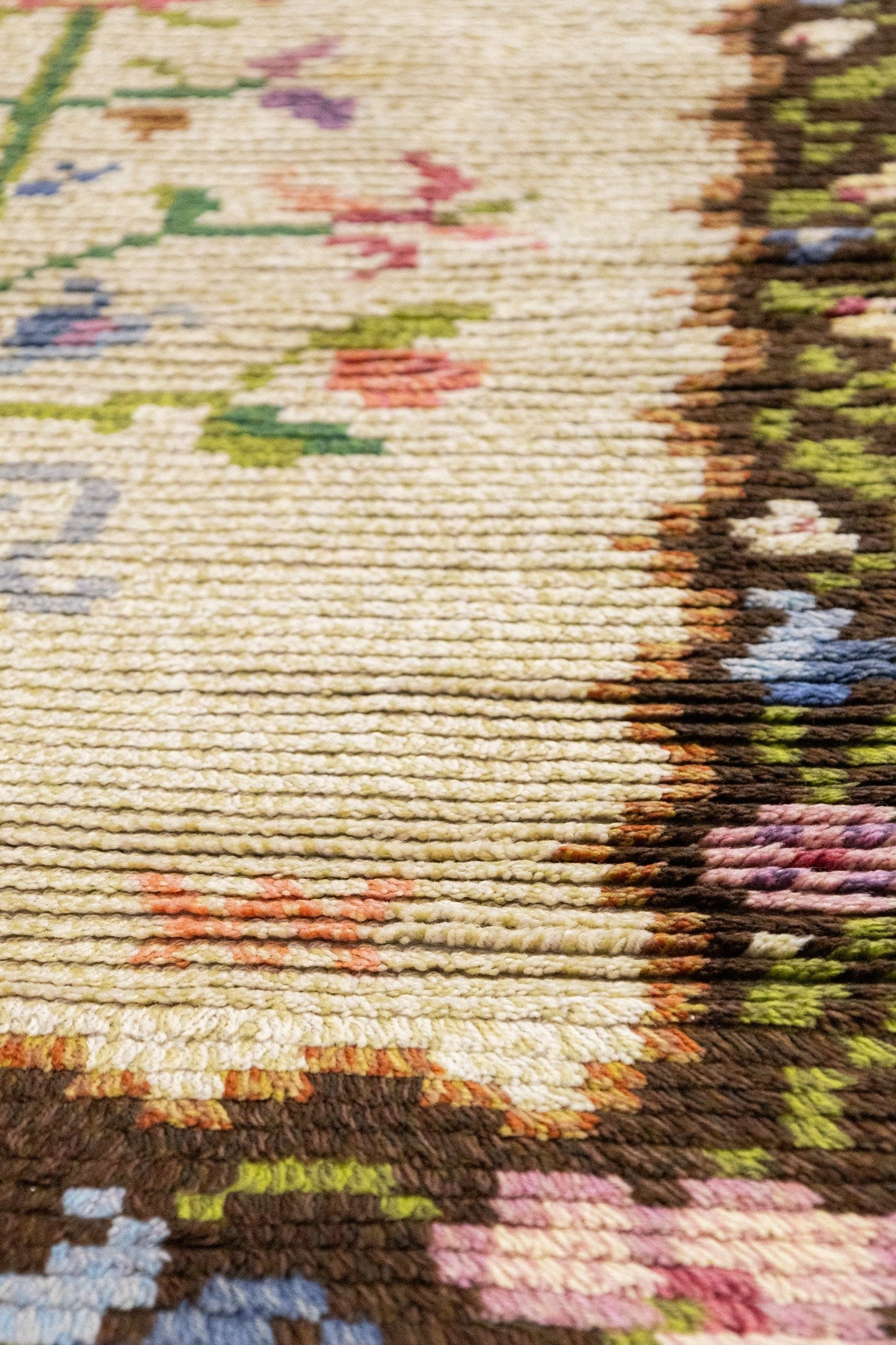 Vintage Pile Scandinavian Handwoven Contemporary Rug, J87329