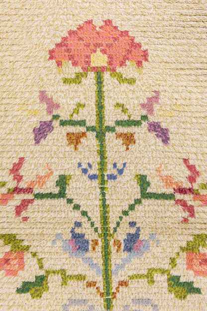 Vintage Pile Scandinavian Handwoven Contemporary Rug, J87329