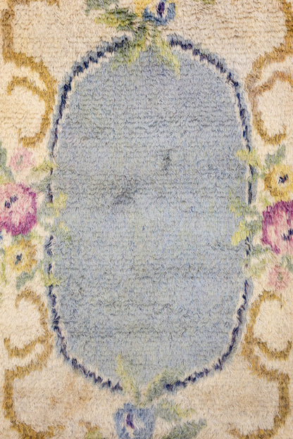 Vintage Pile Scandinavian Handwoven Contemporary Rug, J87330