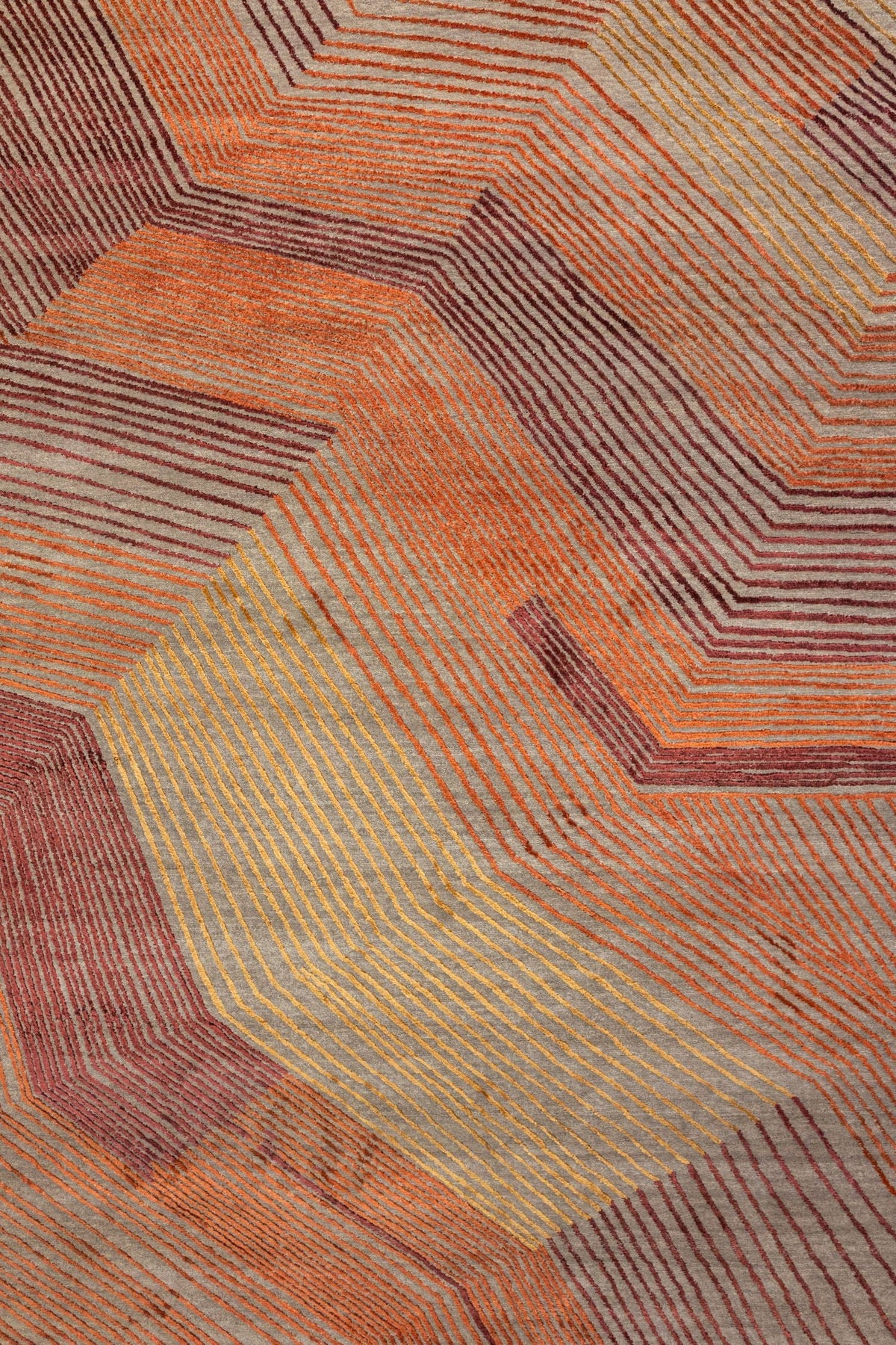 Retro Handwoven Contemporary Rug, J89640