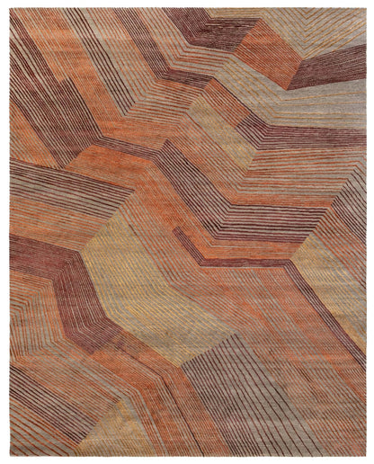Retro Handwoven Contemporary Rug