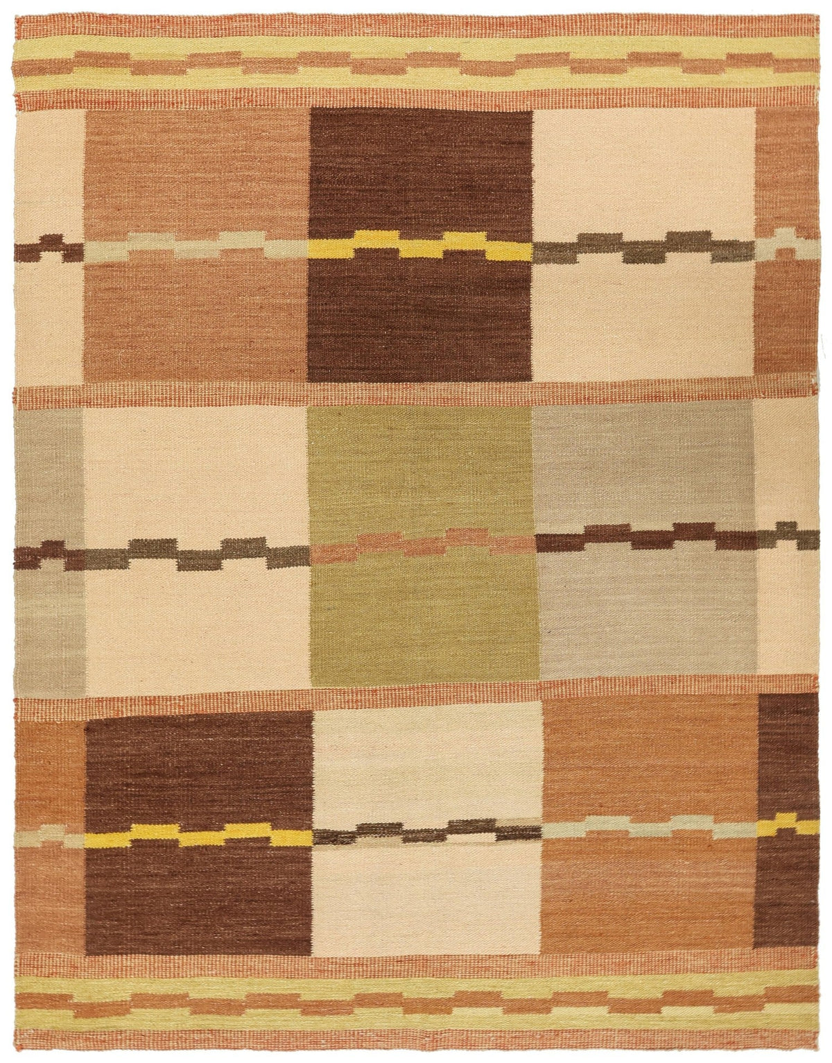 Scandinavian Handwoven Contemporary Rug