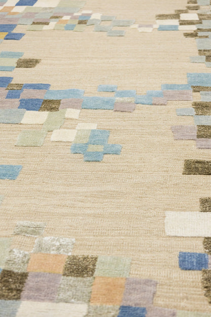 Scandinavian Handwoven Contemporary Rug, M88671