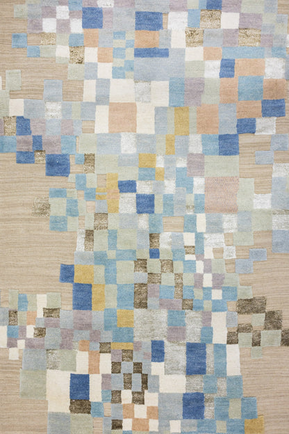 Scandinavian Handwoven Contemporary Rug, M88671
