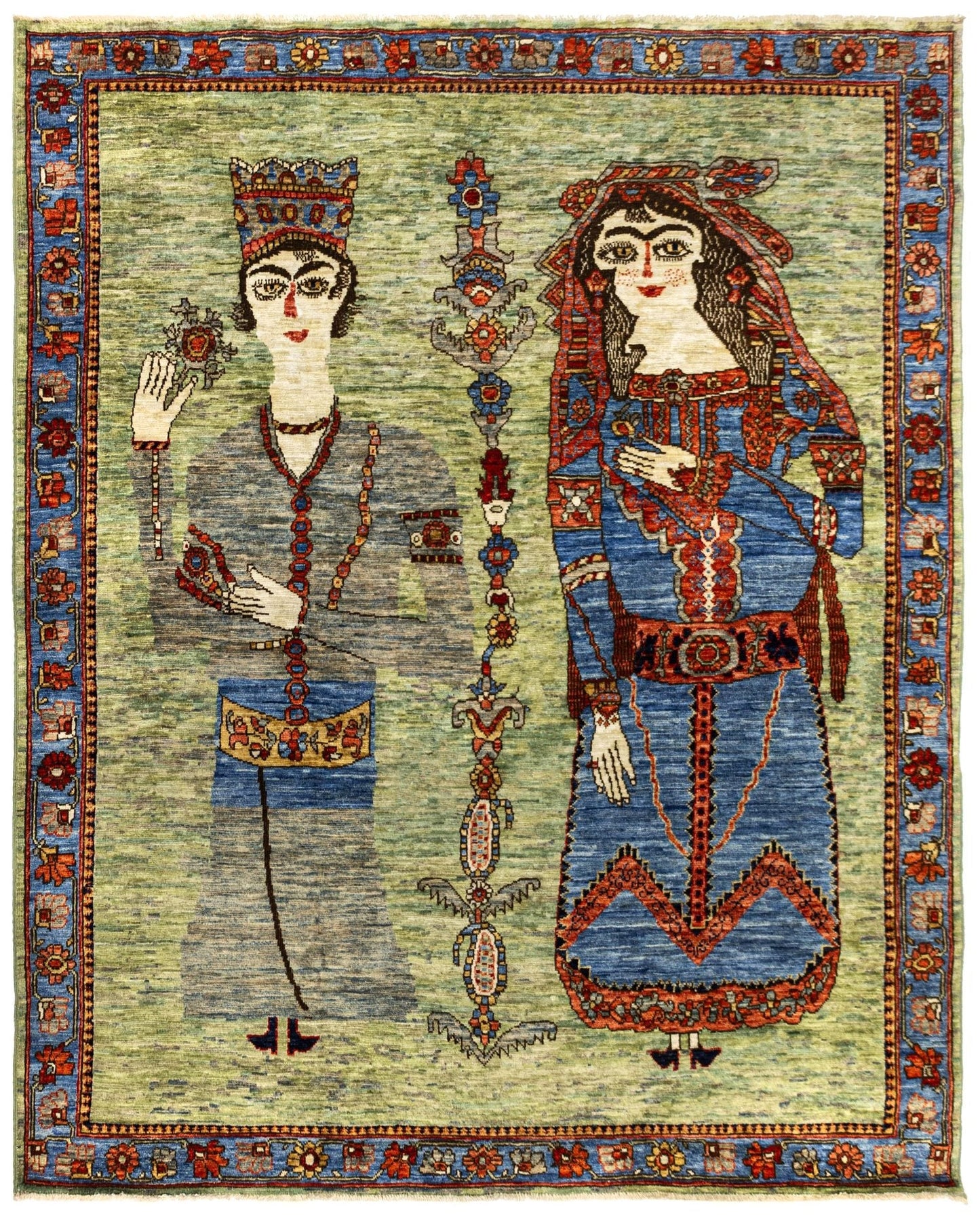 Shiraz Ceremonial Wedding Handwoven Contemporary Rug