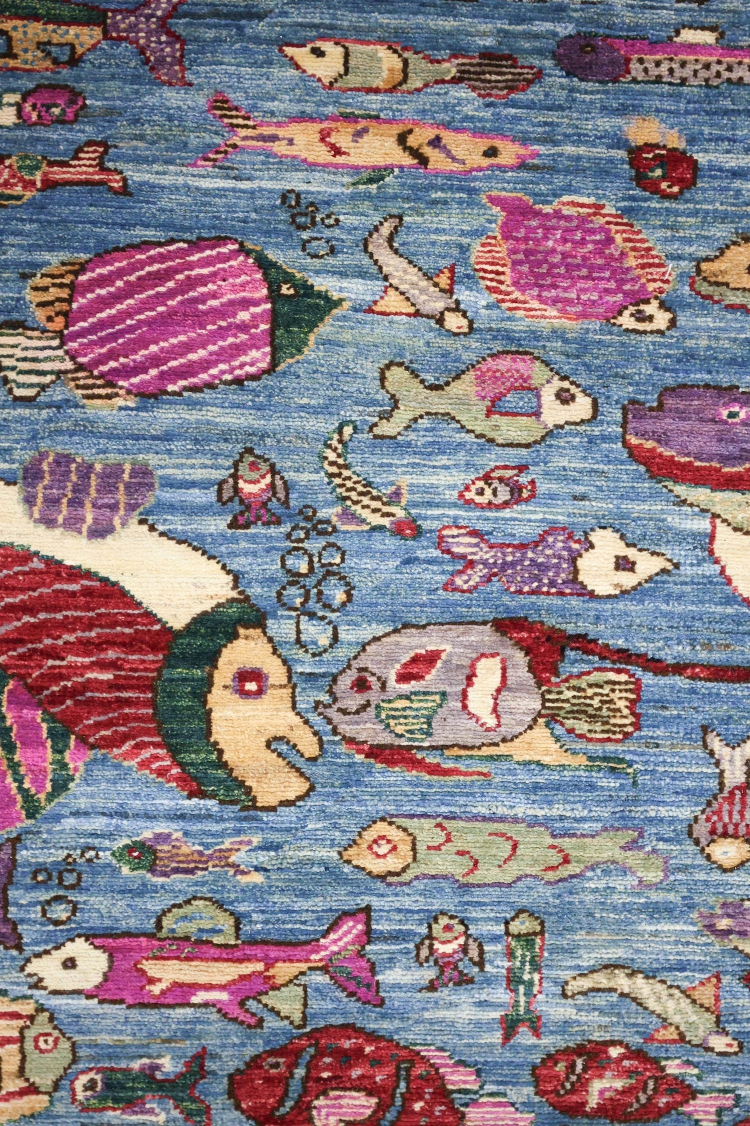 Small Fish Handwoven Contemporary Rug | Landry & Arcari