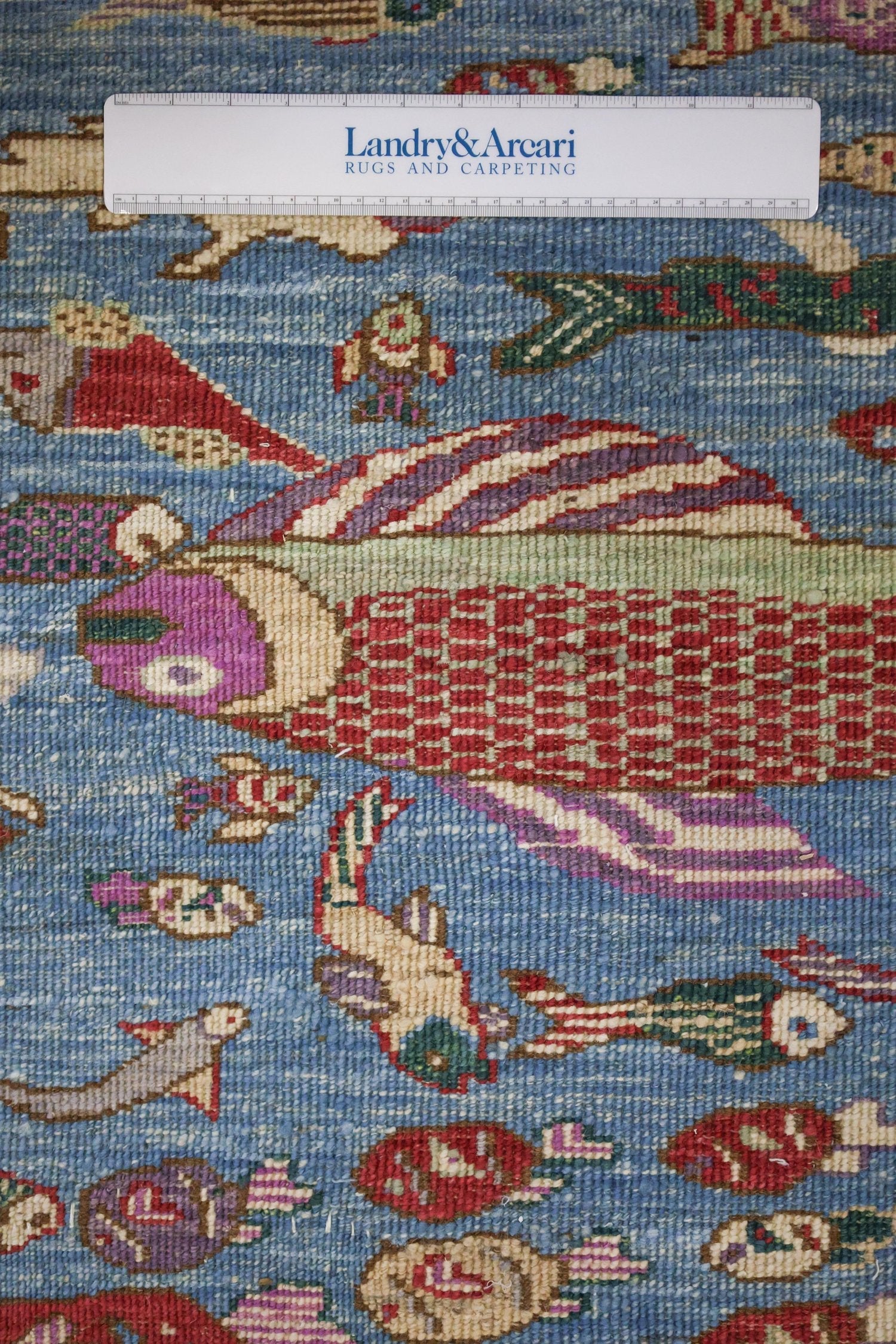 Small Fish Handwoven Contemporary Rug, J70539