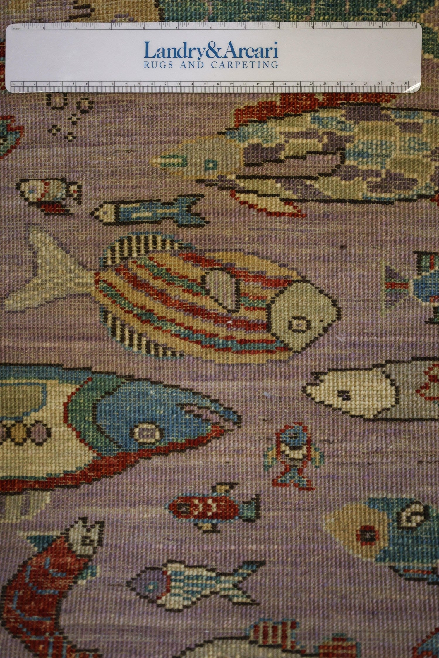 Small Fish Handwoven Contemporary Rug, J70561