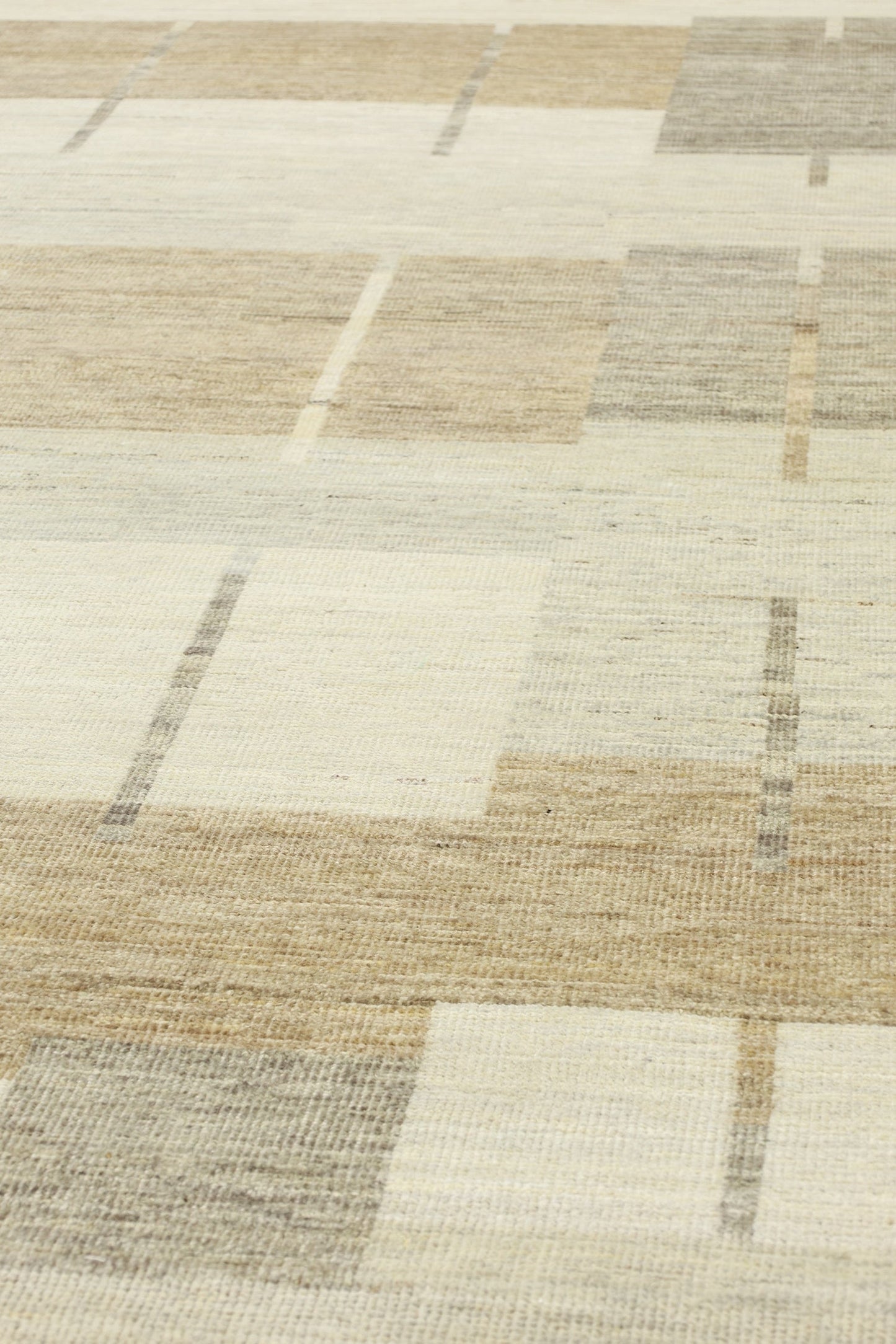 Squares Handwoven Contemporary Rug, J80645