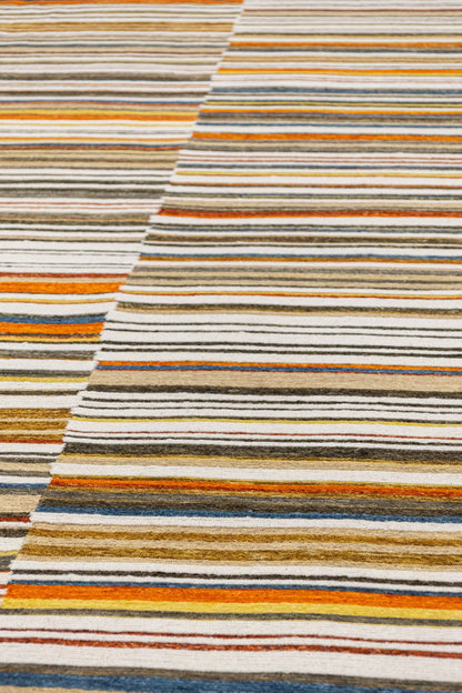 Stripe Soumak Handwoven Contemporary Rug, J88501