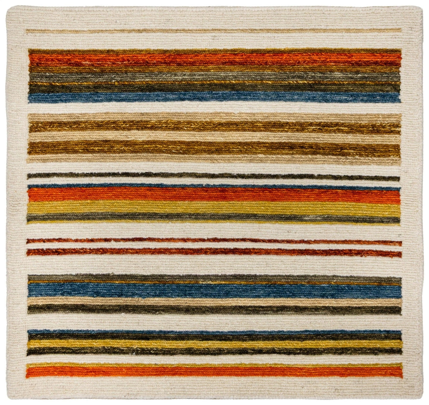 Stripe Soumak Handwoven Contemporary Rug