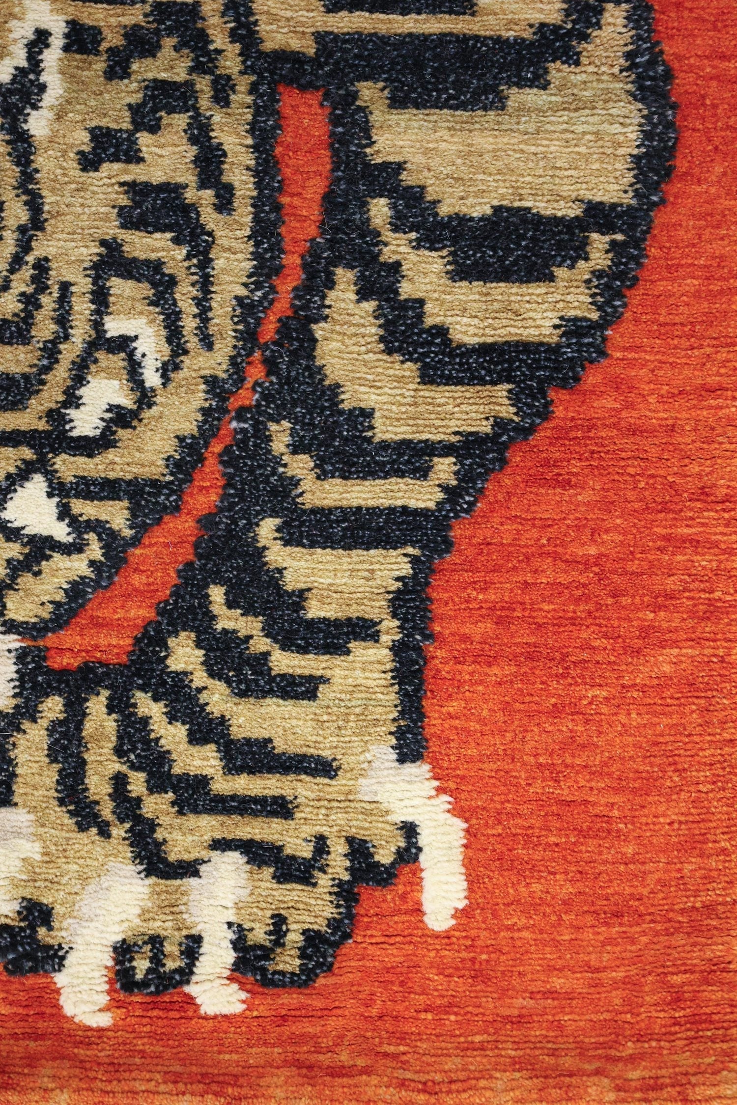 Tantric Tiger Handwoven Contemporary Rug, J70442