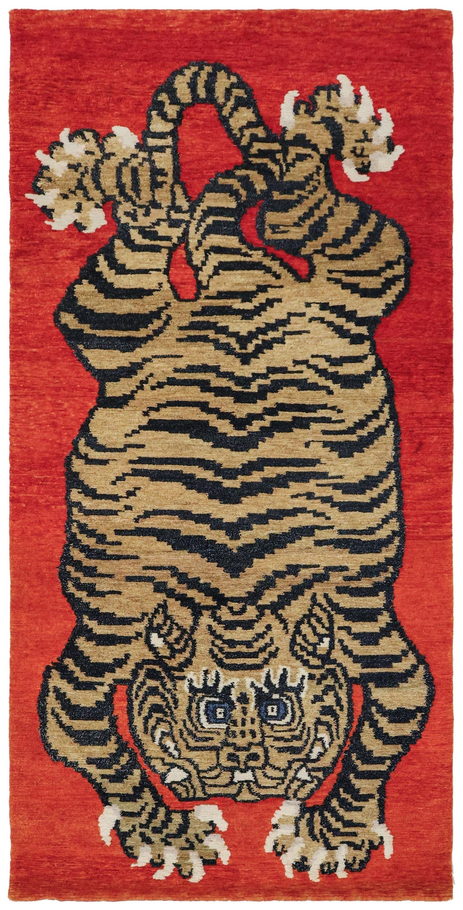 Tantric Tiger Handwoven Contemporary Rug