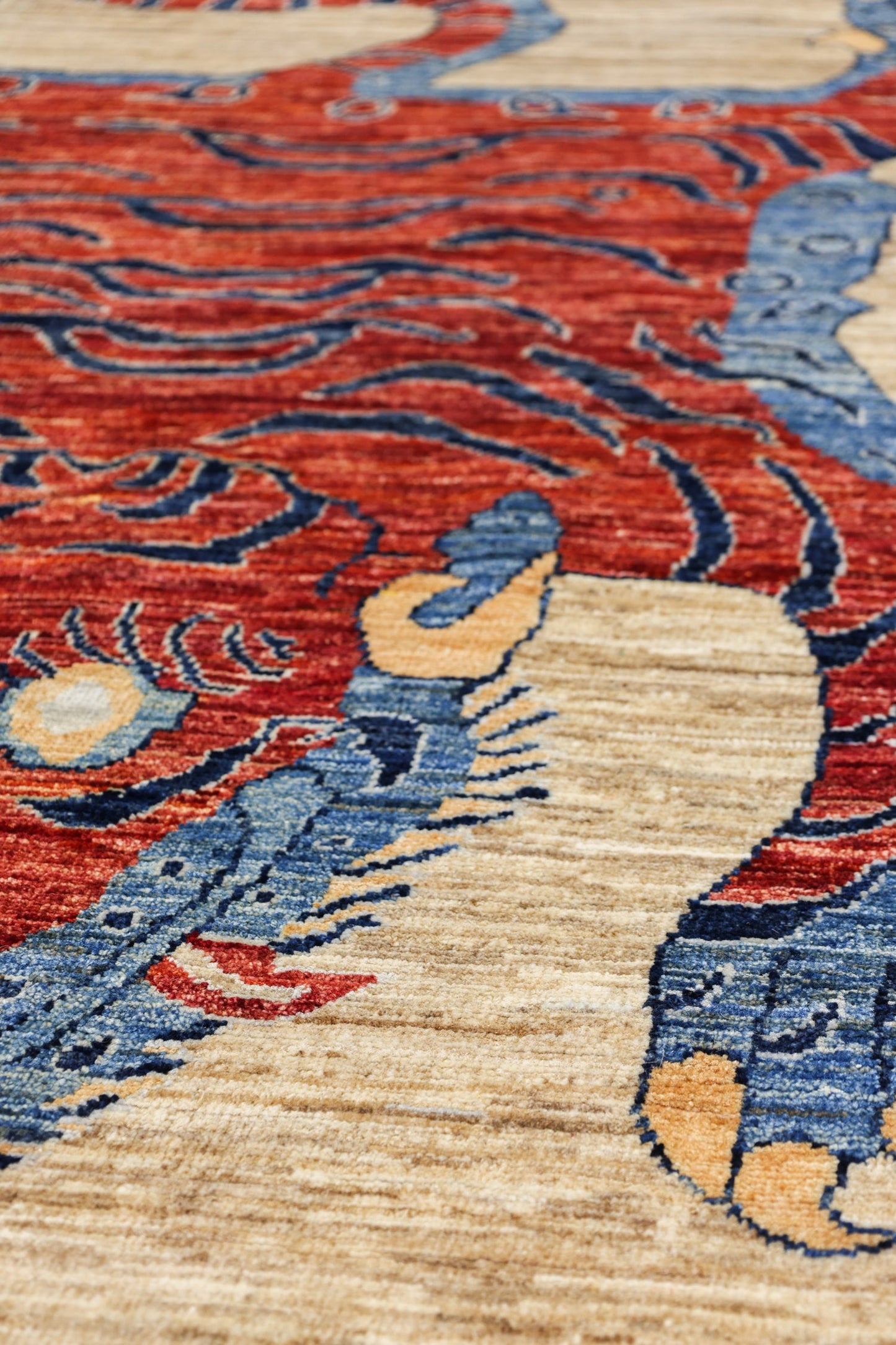 Tiger Handwoven Contemporary Rug, J80306