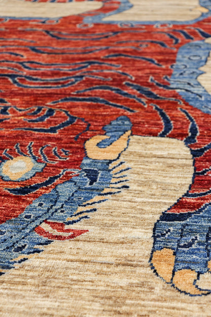 Tiger Handwoven Contemporary Rug, J80306