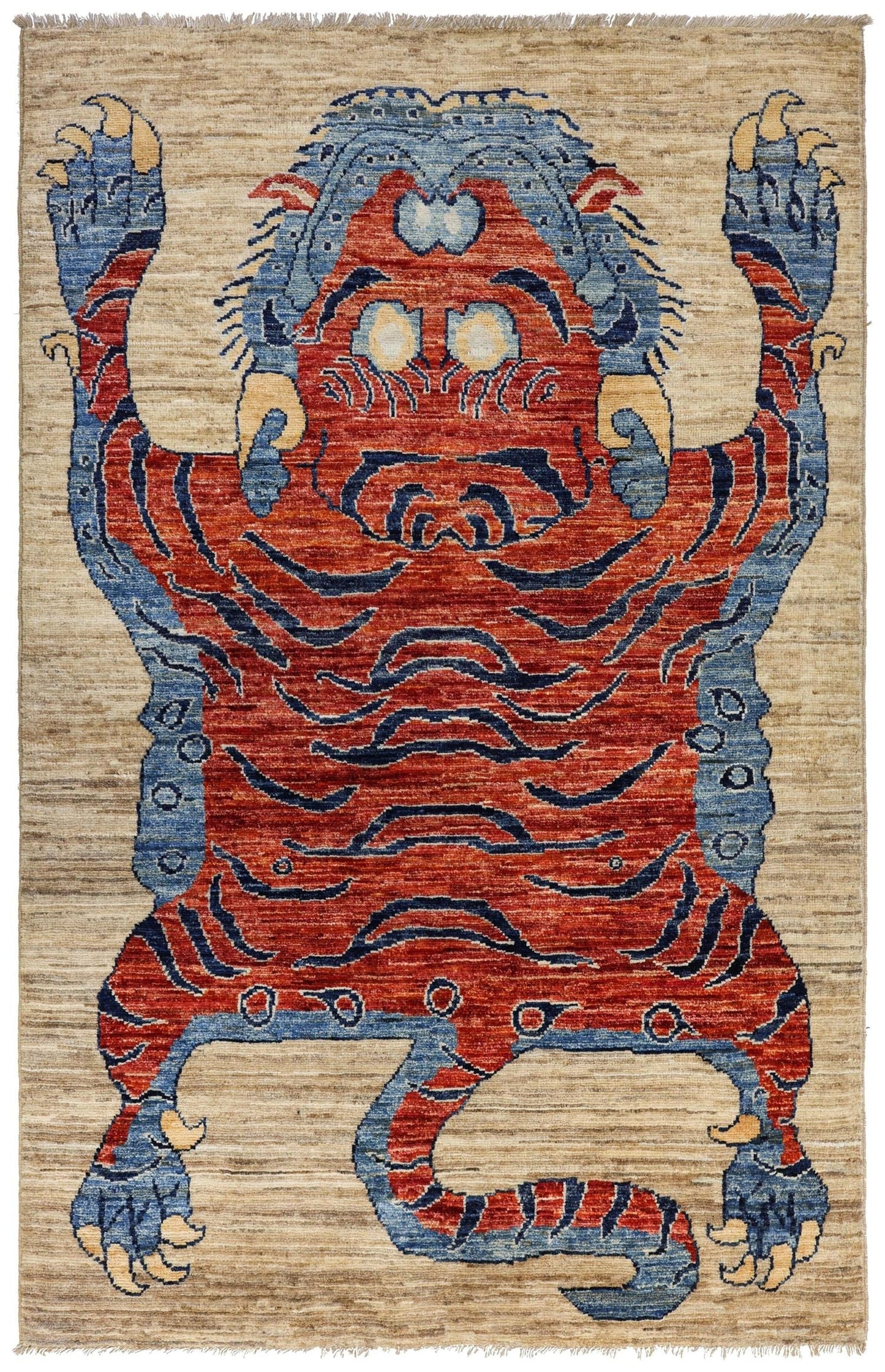 Tiger Handwoven Contemporary Rug