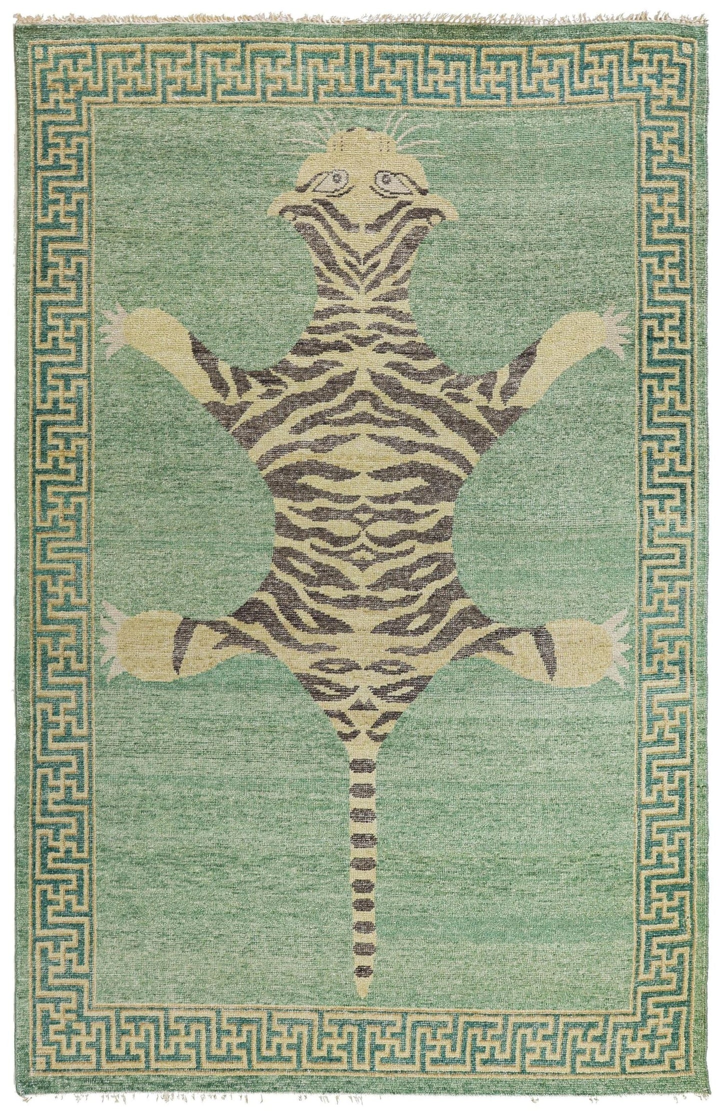 Tiger Style Handwoven Contemporary Rug