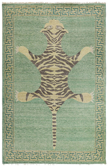 Tiger Style Handwoven Contemporary Rug
