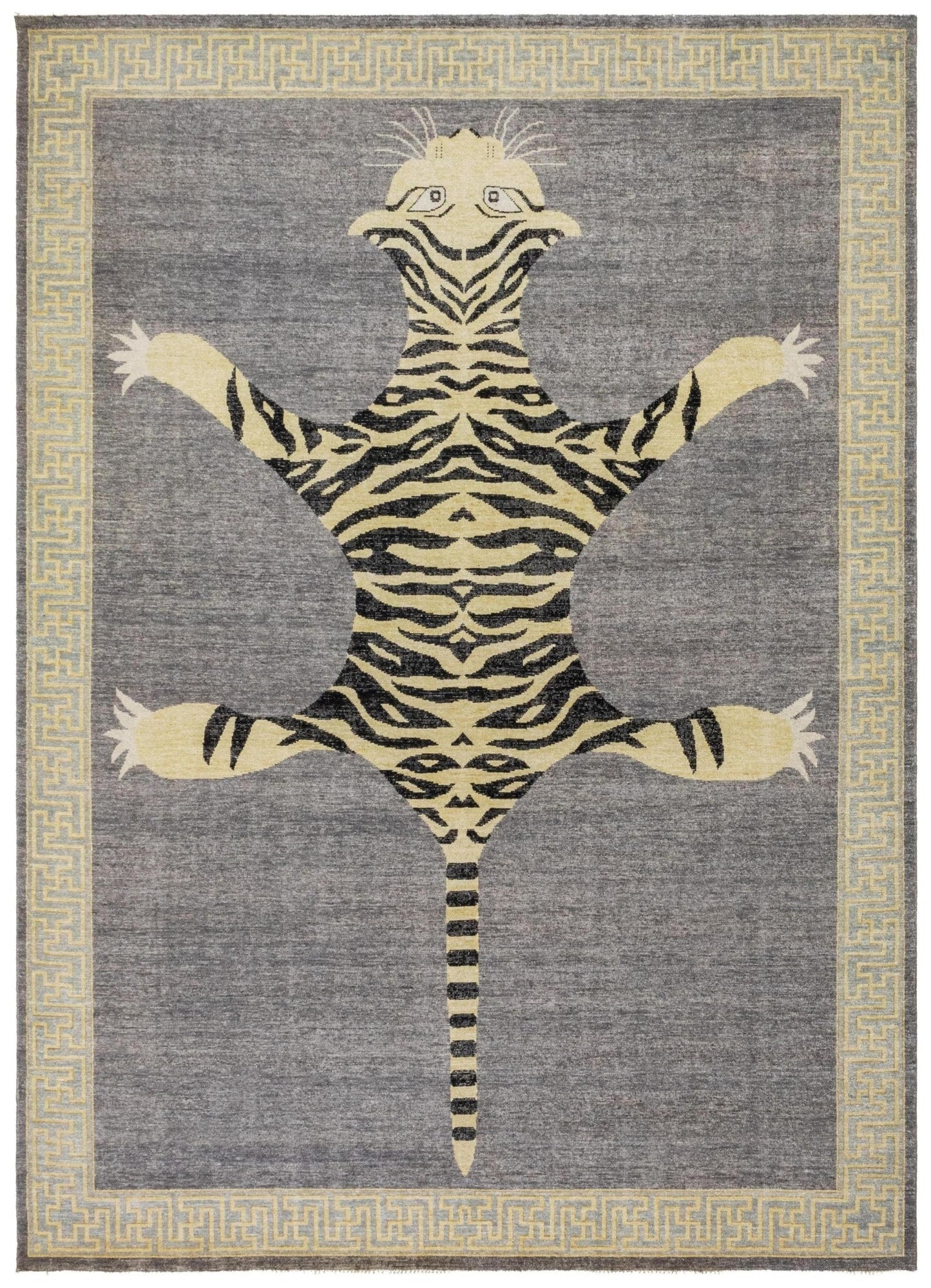Tiger Style Handwoven Contemporary Rug
