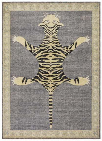 Tiger Style Handwoven Contemporary Rug