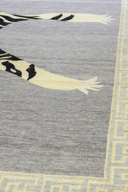 Tiger Style Handwoven Contemporary Rug, J80017