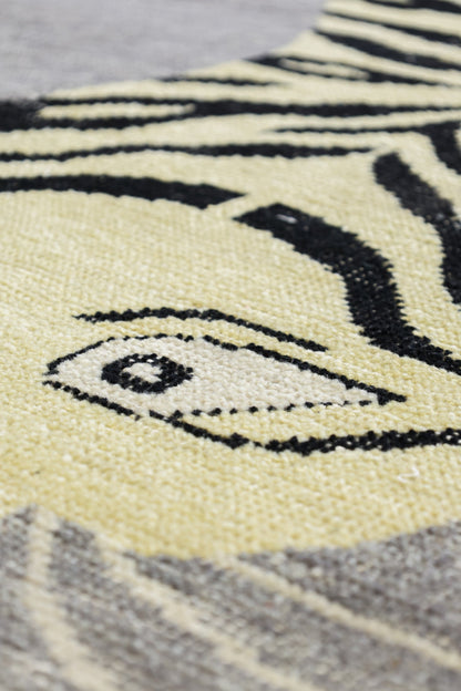 Tiger Style Handwoven Contemporary Rug, J80017