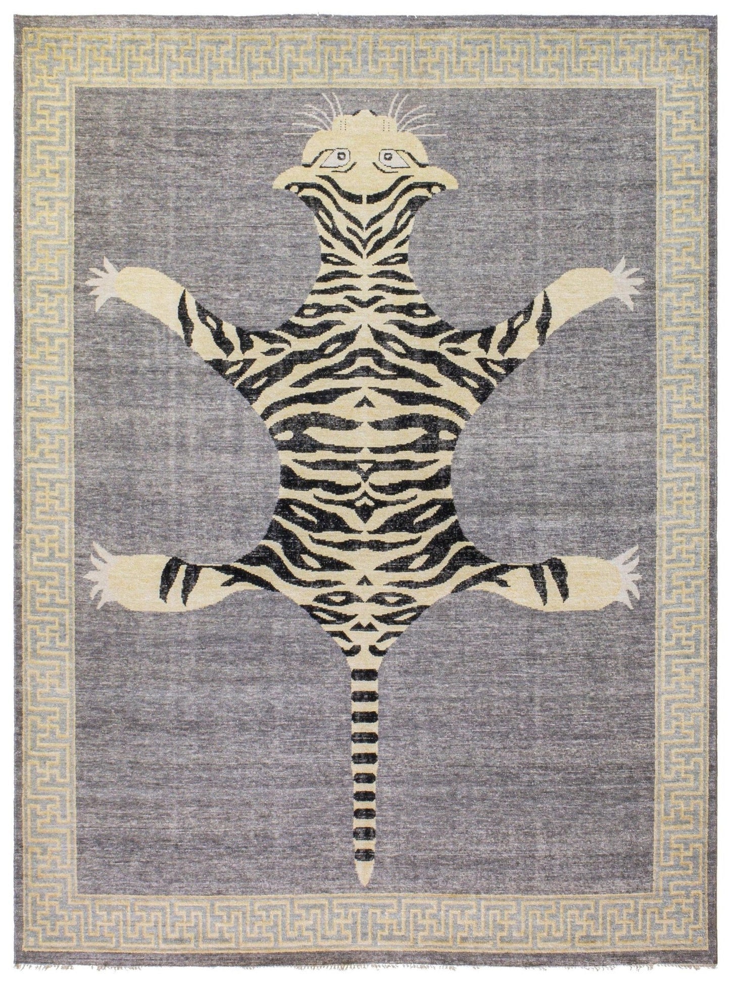Tiger Style Handwoven Contemporary Rug