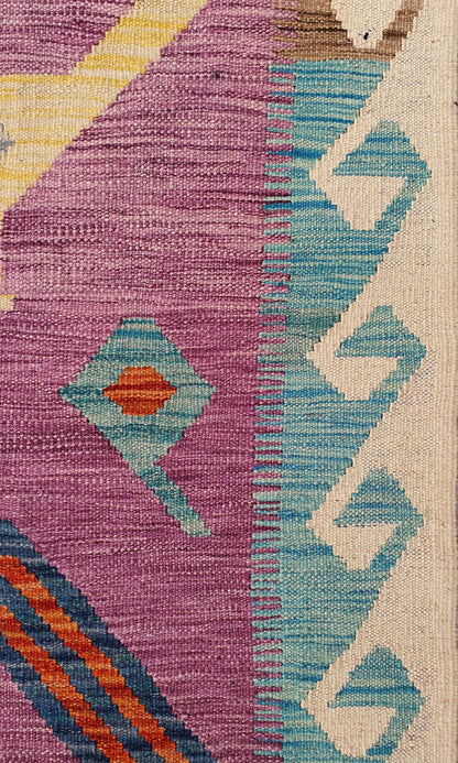Uzbek Kilim Handwoven Contemporary Rug, J80205