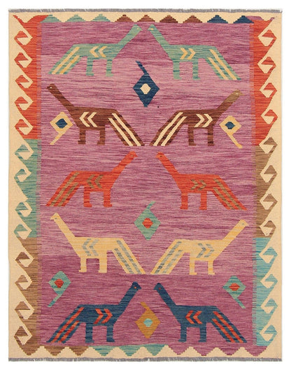 Uzbek Kilim Handwoven Contemporary Rug