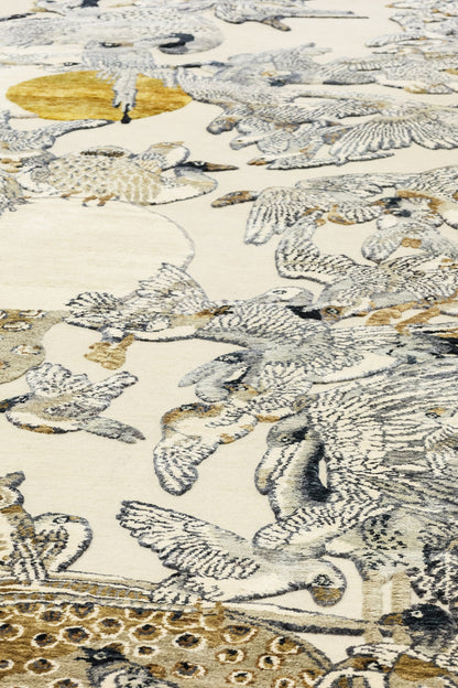 Wings Of The Himalayas Handwoven Contemporary Rug, J80762