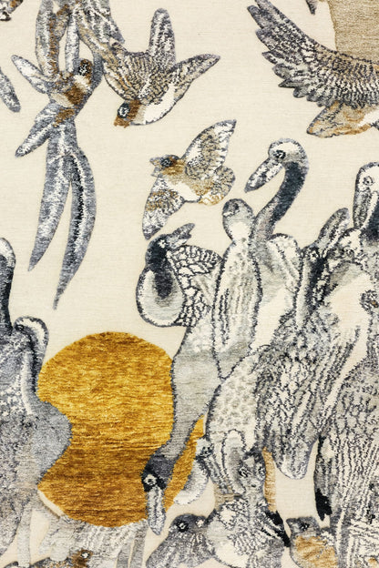 Wings Of The Himalayas Handwoven Contemporary Rug, J80762